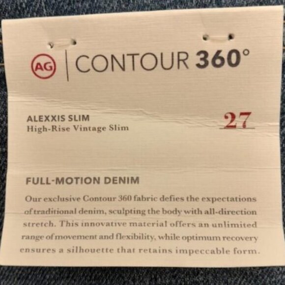 AG Adriano Goldschmied Alexxis High Rise Slim, Mexico, 27x29, NWT, $225 MSRP - Picture 13 of 14
